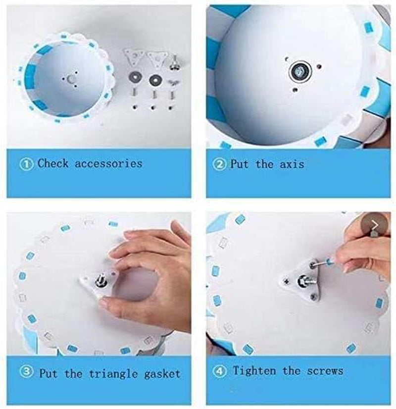 6.7 Inches Silent Hamster Wheel, Silent Spinner,Quiet Hamster Wheel, Adjustable Stand Silent Spinner Hamster Wheel for Hamsters, Gerbils, Mice,Small Pet