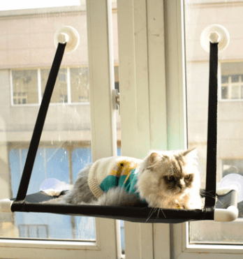 Luxury Cat Haven: The Ultimate Window Sill Cat Hammock-1
