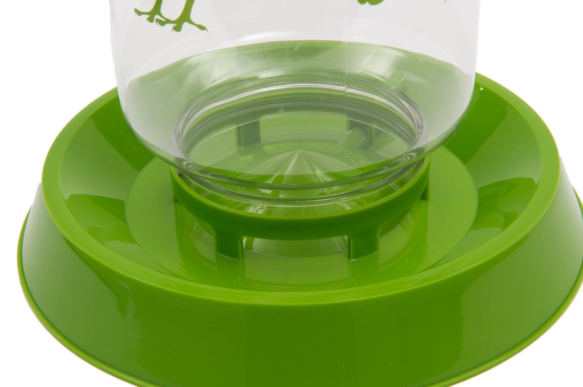 Plastic Chicken Feeder or Waterer, Green, 128Oz Water, 8 Lbs of Food 1 Count