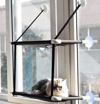 Luxury Cat Haven: The Ultimate Window Sill Cat Hammock-0