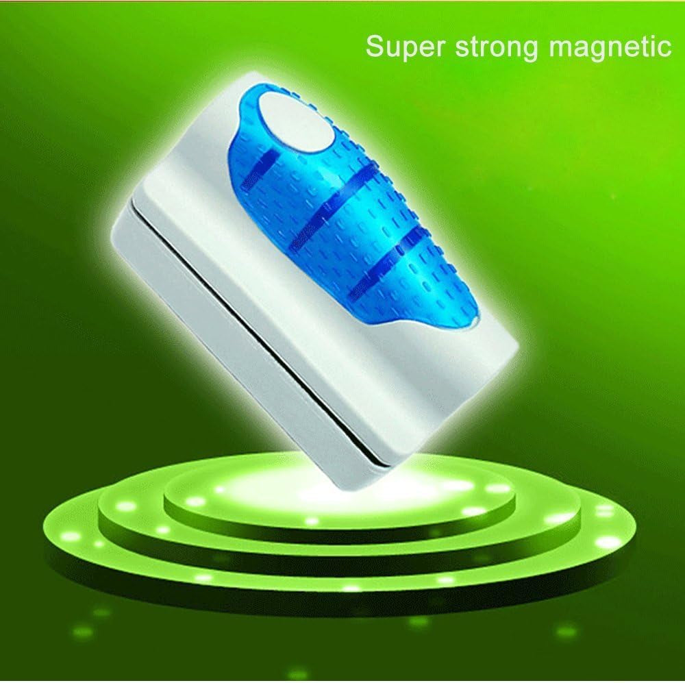 Aquarium Glass Magnetic Scrubber Cleaner, Fish Tank Aquatic Algae Cleaning Tool Brush Magnet Scraper with Floating Design for Tank under 60 Gallon