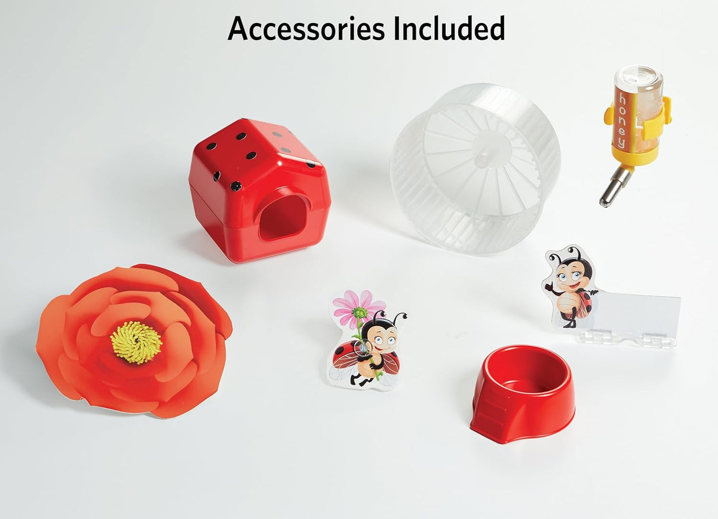 Hamster Cage | Lovely Ladybug Theme | Accessories & Decals Included