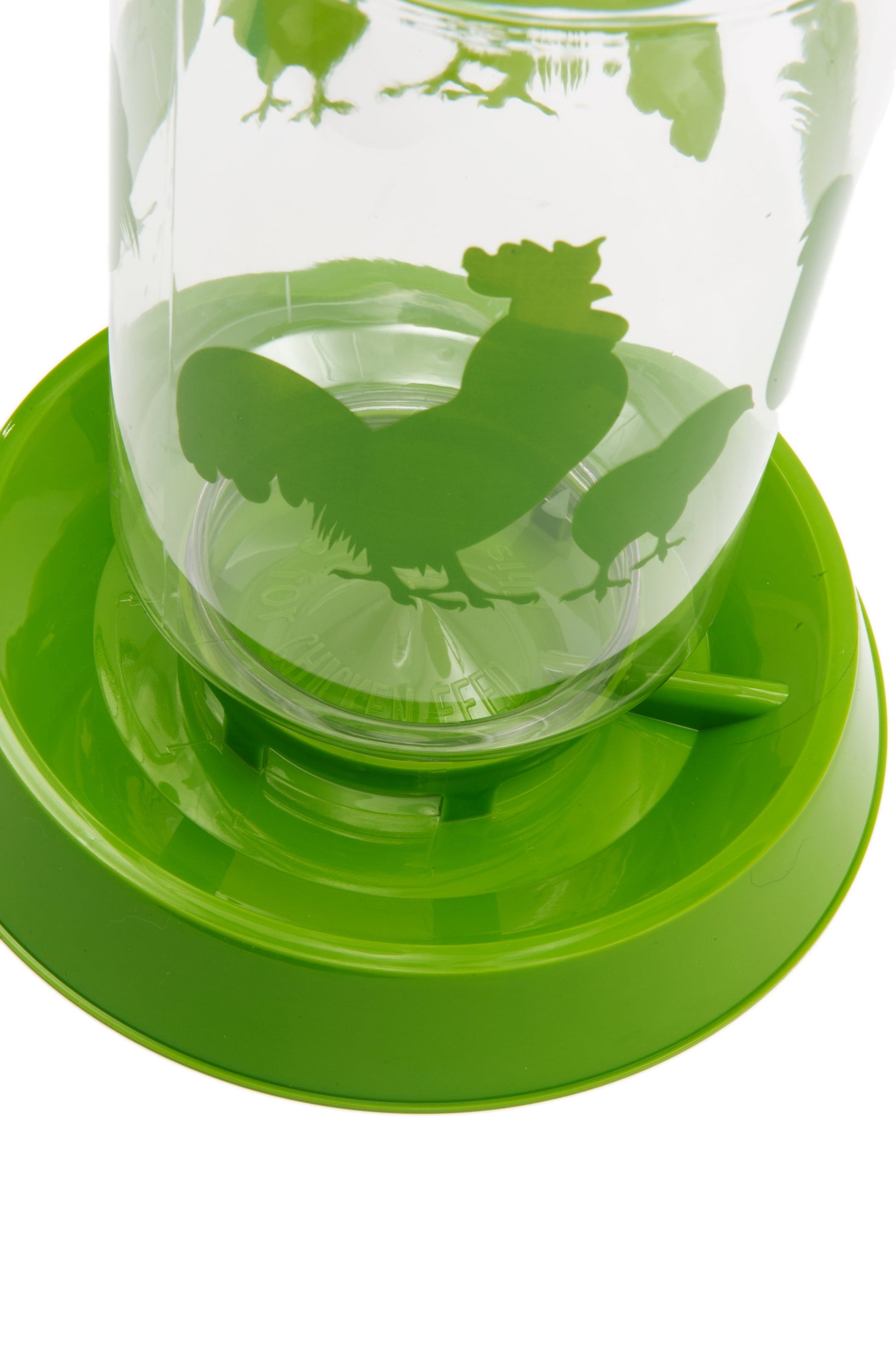 Plastic Chicken Feeder or Waterer, Green, 128Oz Water, 8 Lbs of Food 1 Count