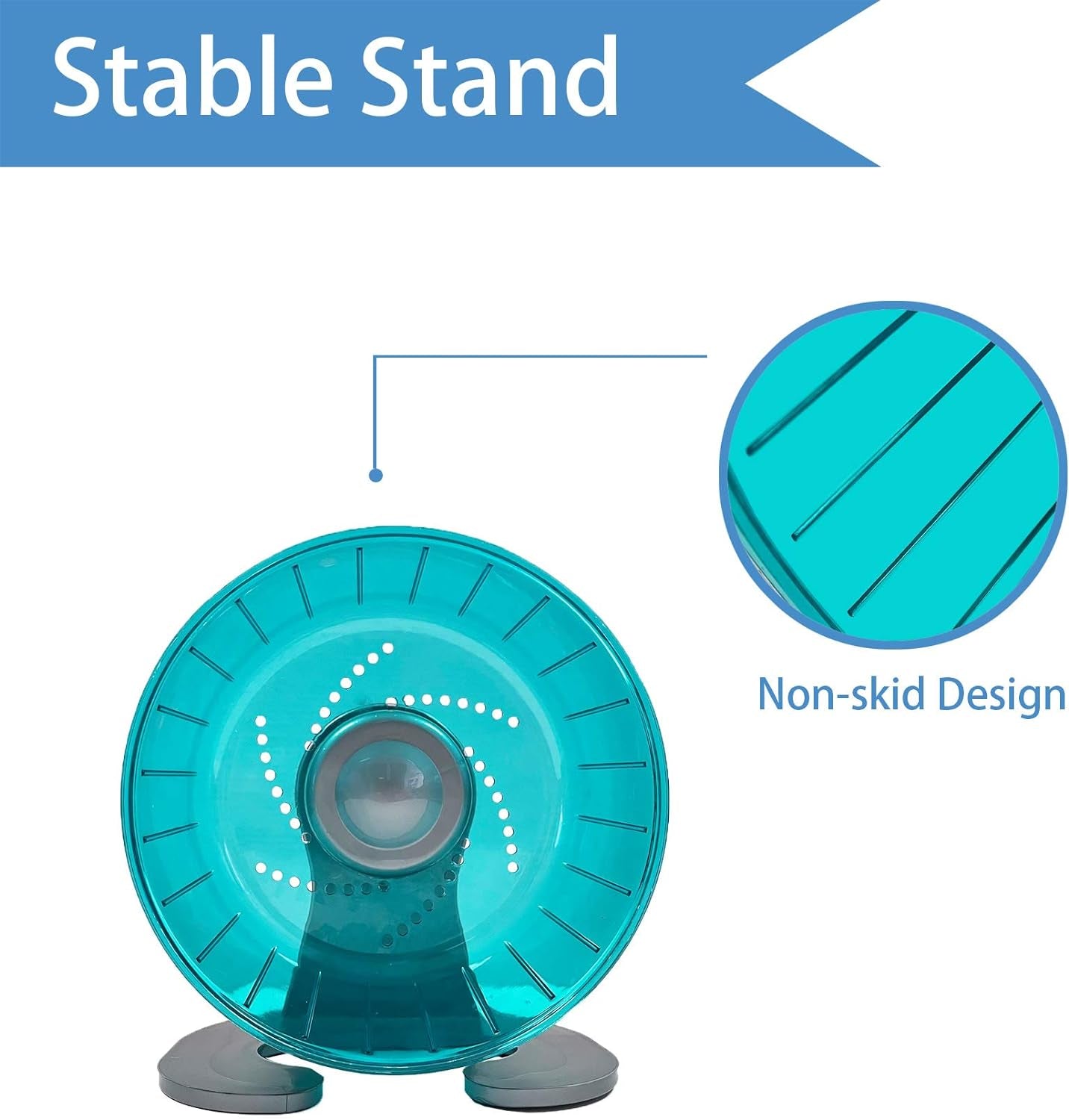 Hamster Exercise Wheel, Silent Spinner Hamster Running Wheels, Diameter 6.7 Inch, Green