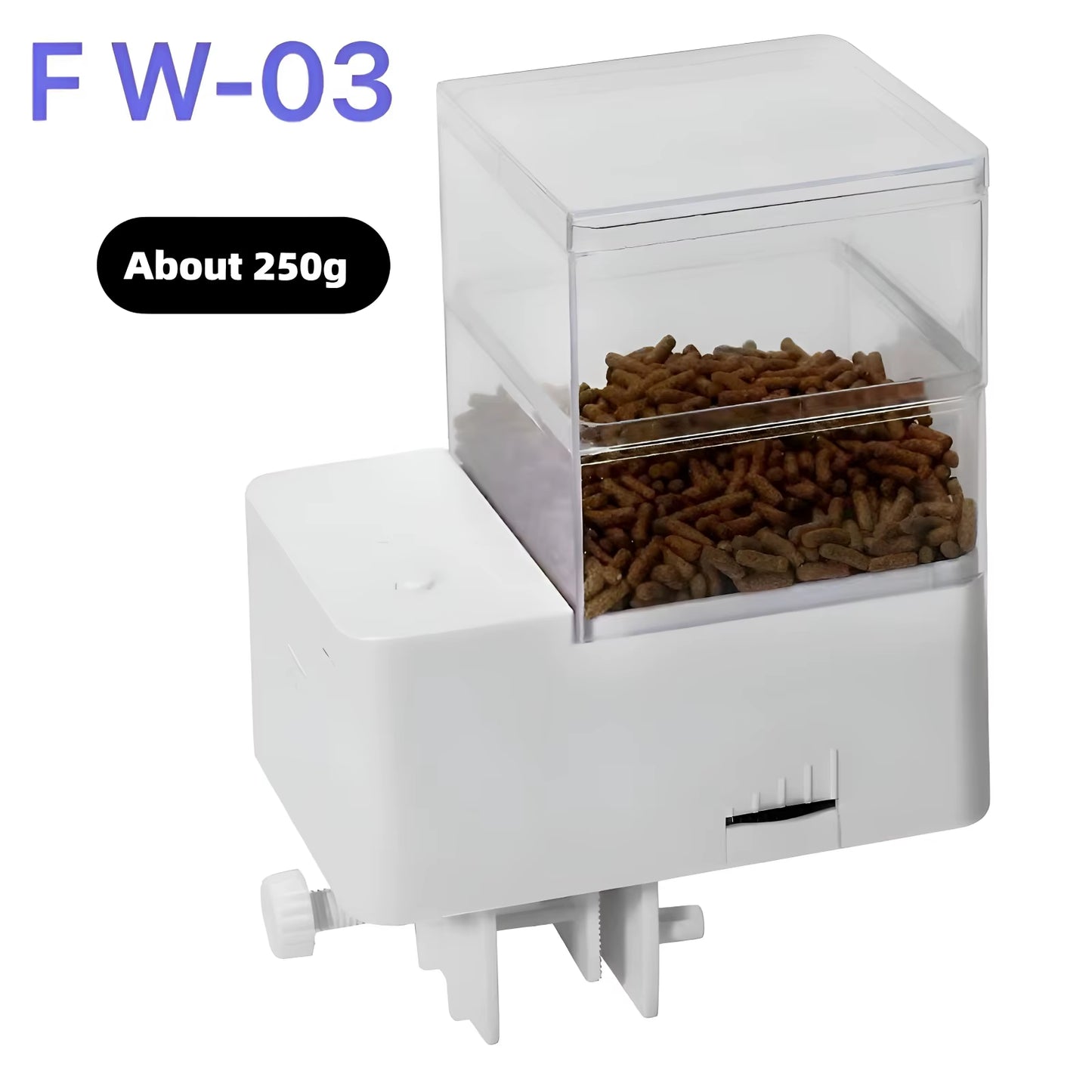 Automatic Fish Feeder/Intelligent Feeder, 4-Speed Timer, Maximum Support for 12MM Fish Food, Suitable for Turtles and Fish