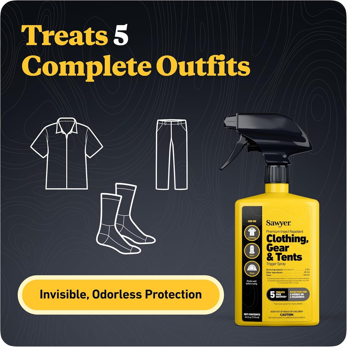 Products Premium Permethrin Insect Repellent for Clothing, Gear & Tents