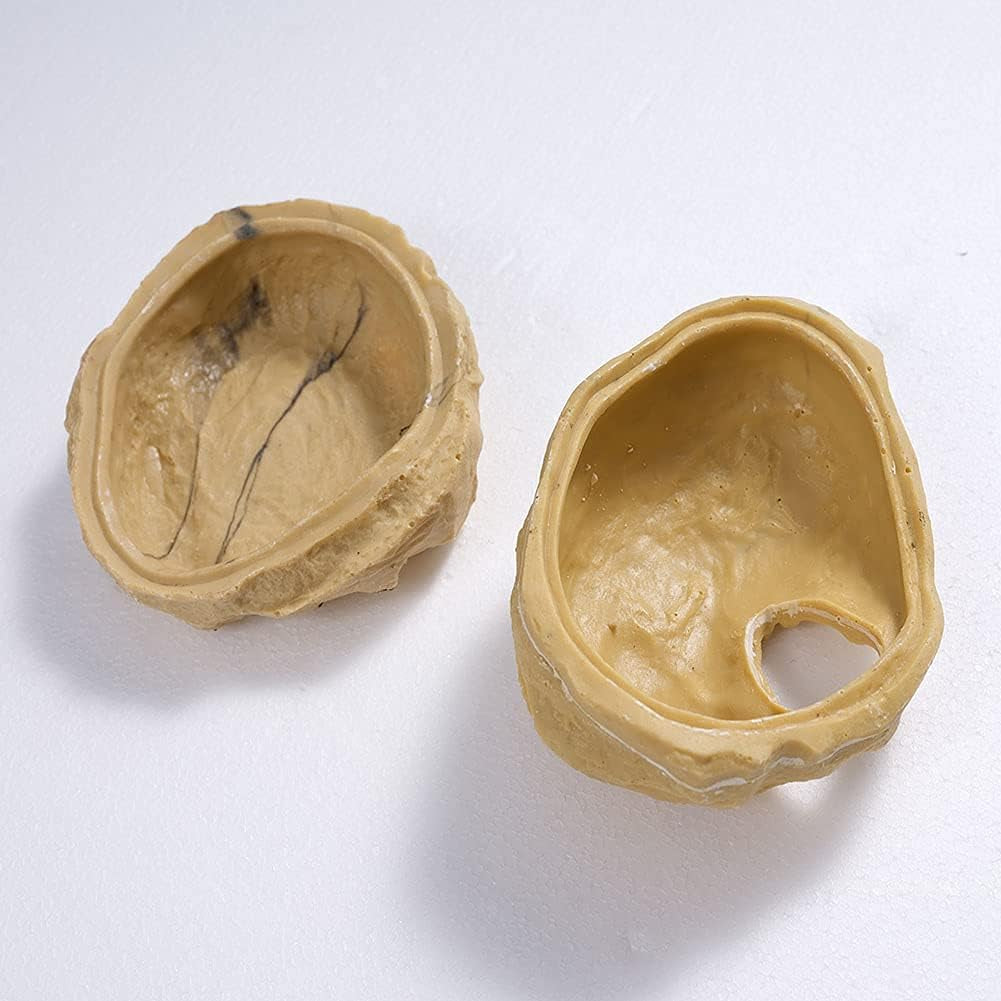 Reptile Hides and Caves Snake Hides Cave Tank Accessories Décor Hideouts Lizard Hideout for Amphibian Small Ball Pythons Corn Snake Geckos (L)