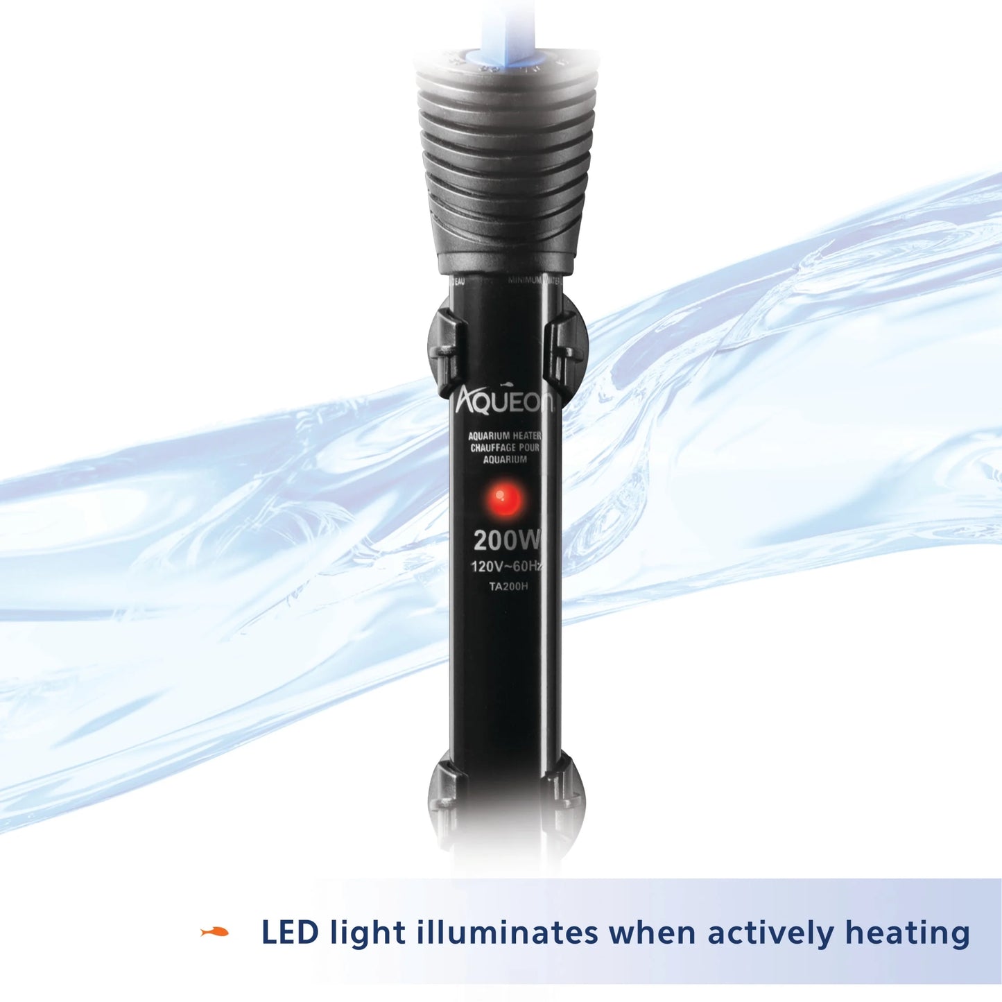 Submersible Aquarium Heater, 200 Watts, up to 75 Gallons