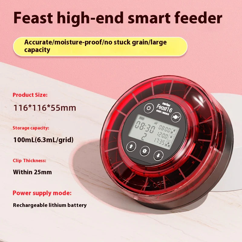 Automated Aquarium Feeder Schedule for Fish Food