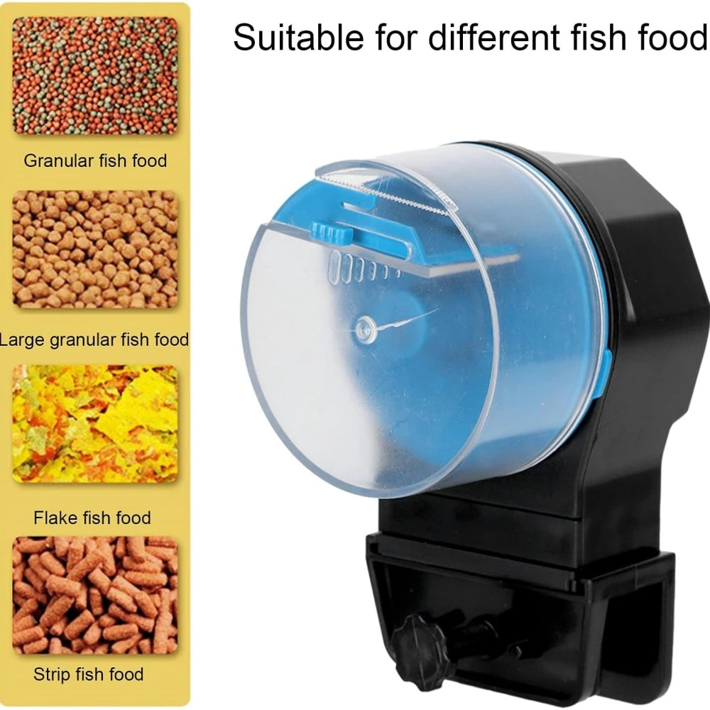 Automatic Fish Tank Feeder Aquarium 12/24 Hours Intelligent Timing Large-Capacity Electric Auto Food Dispenser Goldfish Feeder