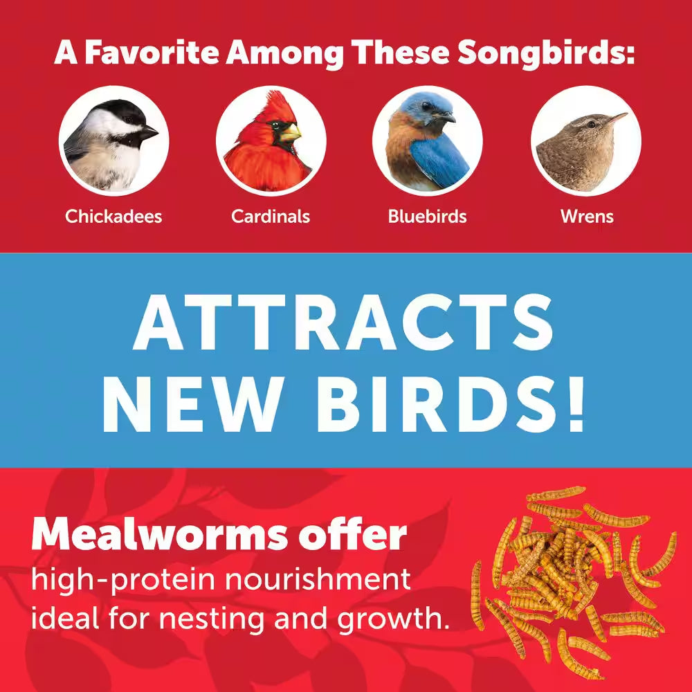 Select 17.6 Oz. Mealworms Wild Bird Food