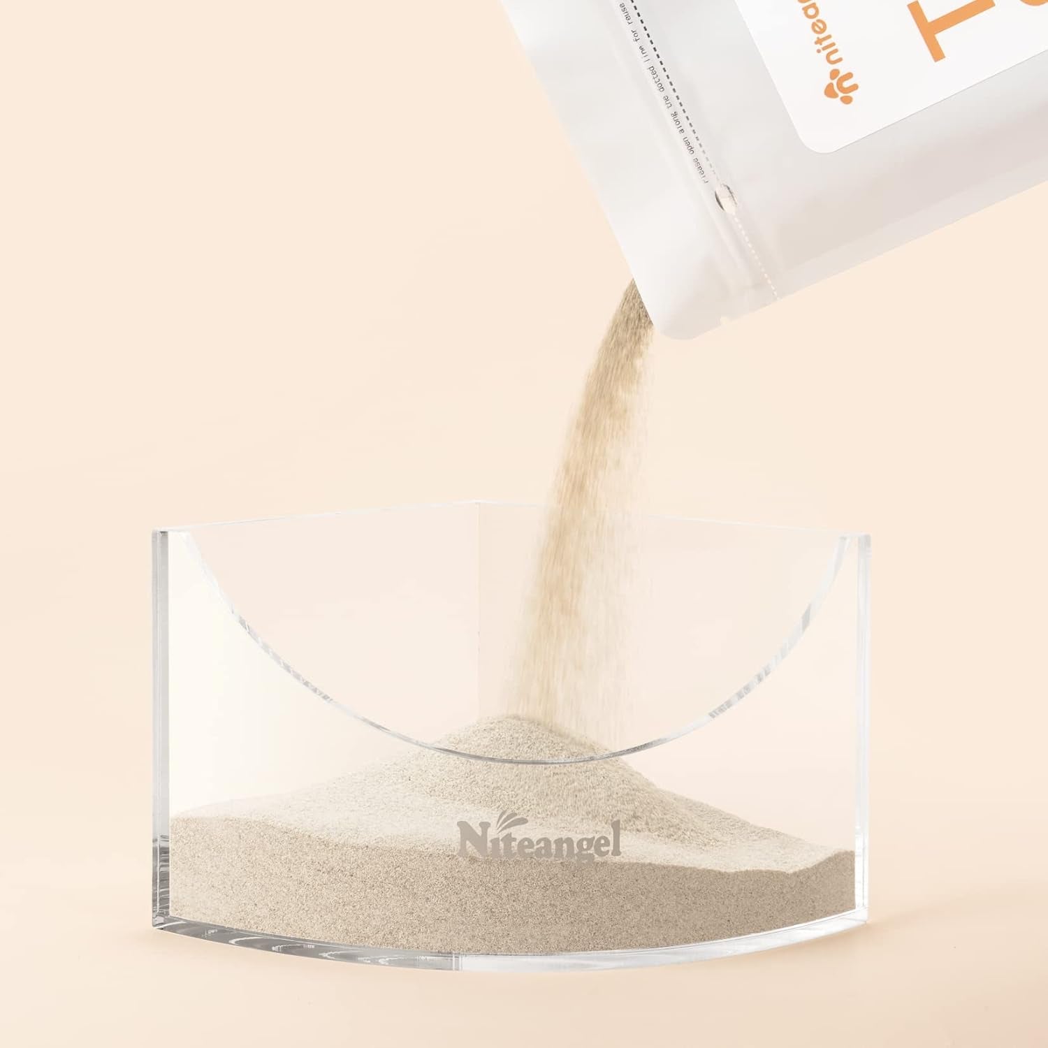 Small Animal Sand-Bath Box - Acrylic Critter'S Sand Bath Shower Room & Digging Sand Container for Hamsters Mice Lemming Gerbils or Other Small Pets (Fan-Shaped, Transparent)