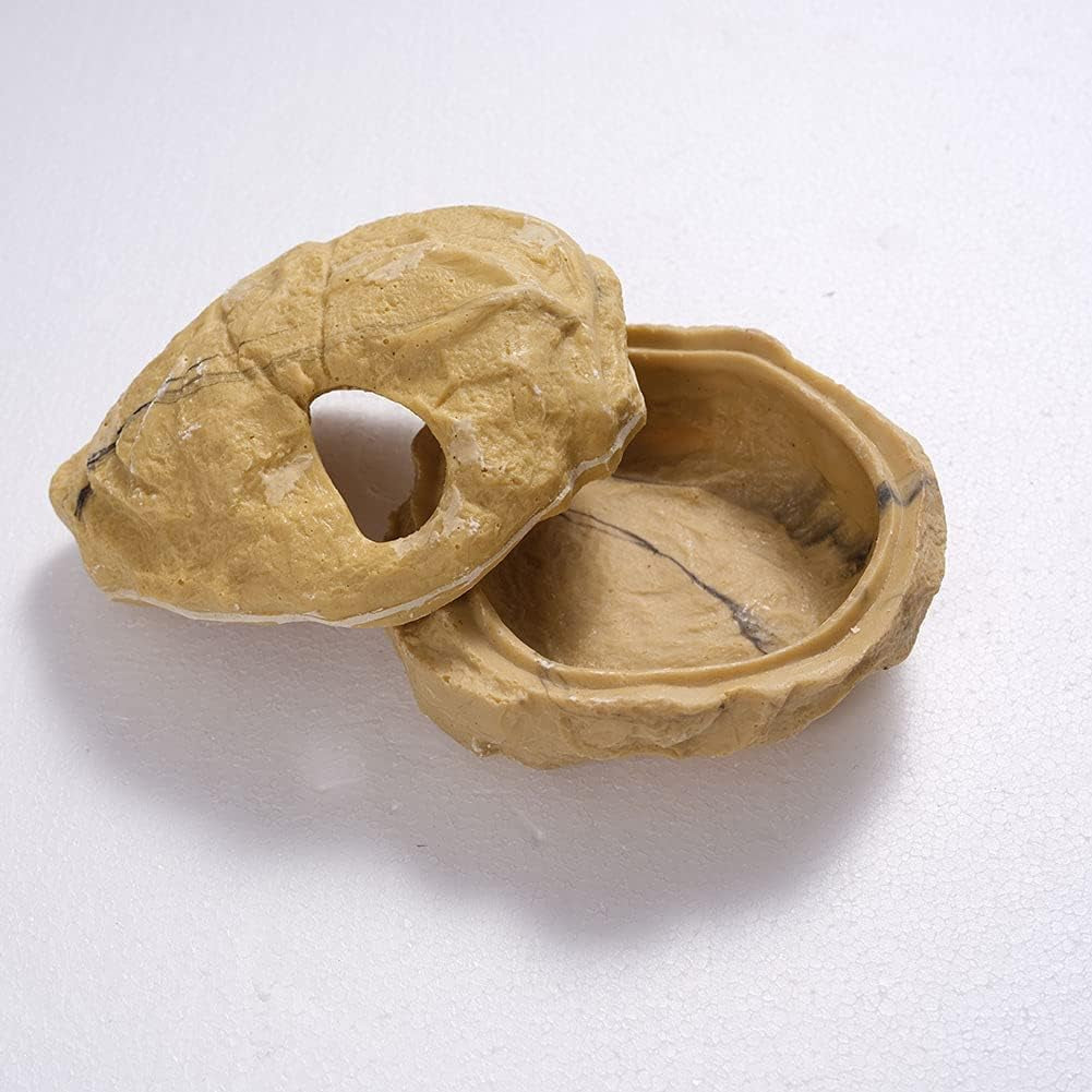 Reptile Hides and Caves Snake Hides Cave Tank Accessories Décor Hideouts Lizard Hideout for Amphibian Small Ball Pythons Corn Snake Geckos (L)