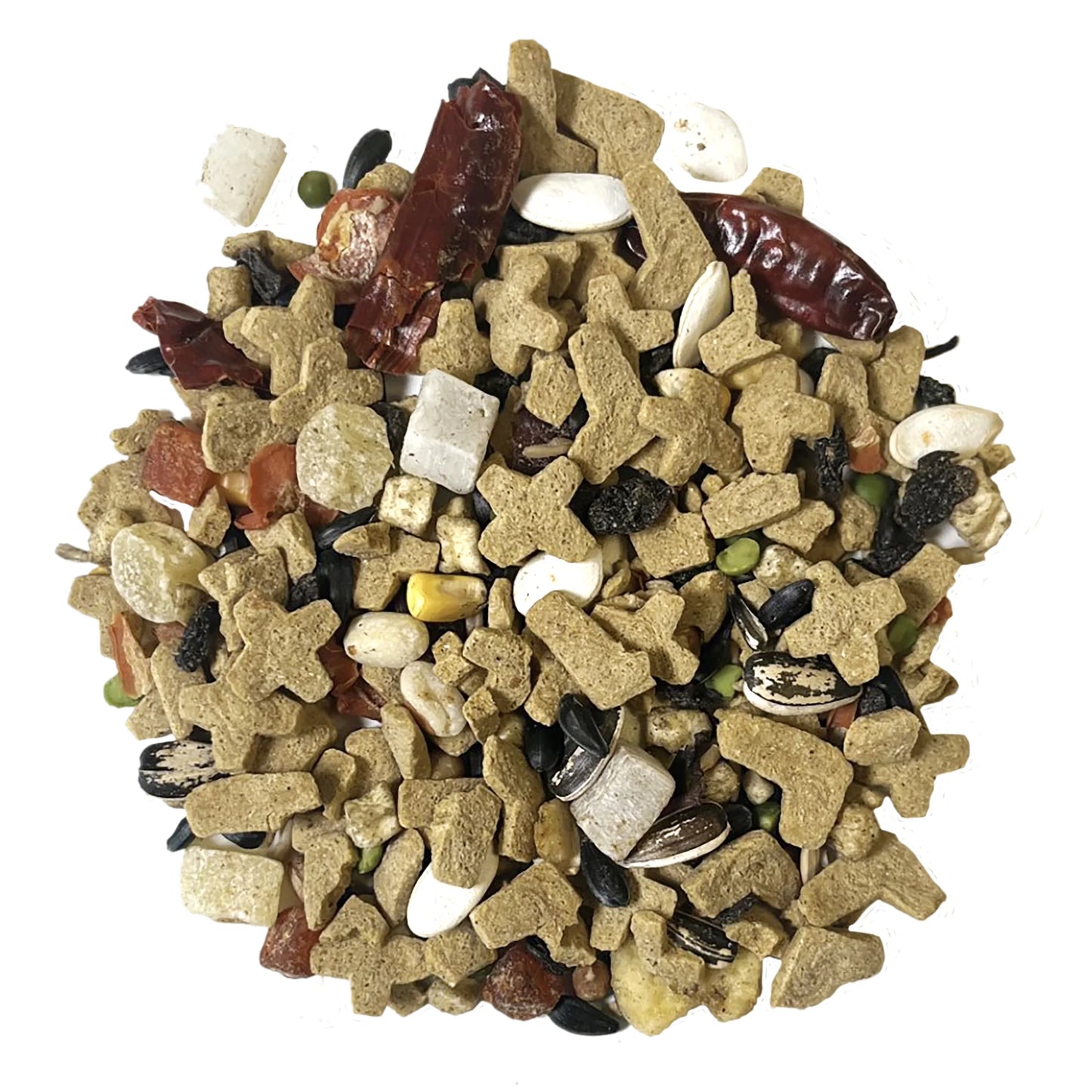 (4 Pack) Natural Premium Parrot Food, with Fortified Pellets, 3 Lbs