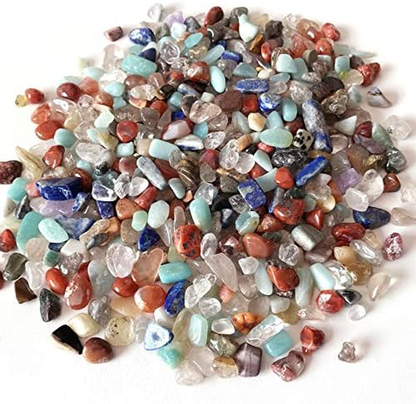 7-12 Mm Mixed Pea Gravel - River Natural Stones Crystals Home Decor - Polished Stones Random Shape - Fish Aquarium Tank Plants Vases (1Lb/Bag) (Mixed Color)