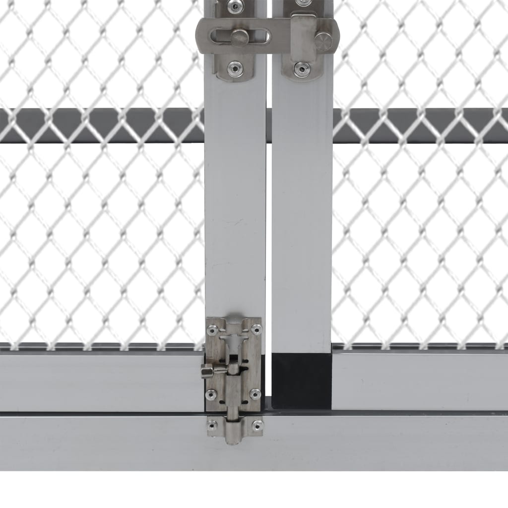 vidaXL Chicken Coop with Runs and Nest Box Aluminum