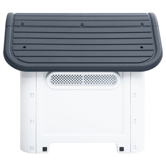 vidaXL Dog House Garden Dog Kennel Small Pet Cage Puppy Shelter Polypropylene