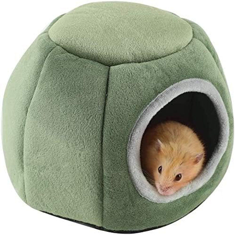 Guinea Pig Hideout, Guinea Pig House, Guinea Pig Cuddle Bed, Washable Guinea Pig Cage Accessories Small Animal Bed Hideout for Guinea Pig, Chinchilla, Hamsters, Hedgehog - 7X6X4.7Inch