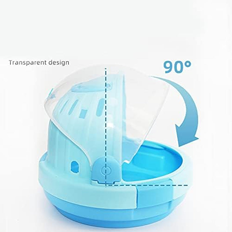 Portable Hamster Cage Suitable for Outdoor Sports and Travel Hide-Out Large Hamster Cage Measures Small Animal and Critter Carrier (M, Blue)