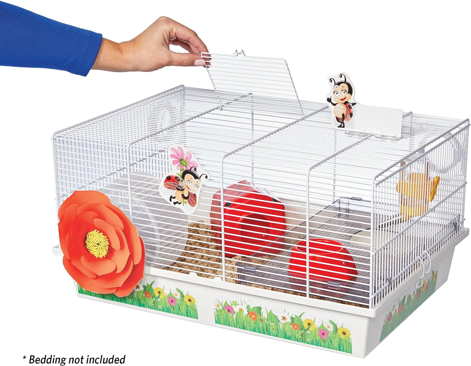 Hamster Cage | Lovely Ladybug Theme | Accessories & Decals Included