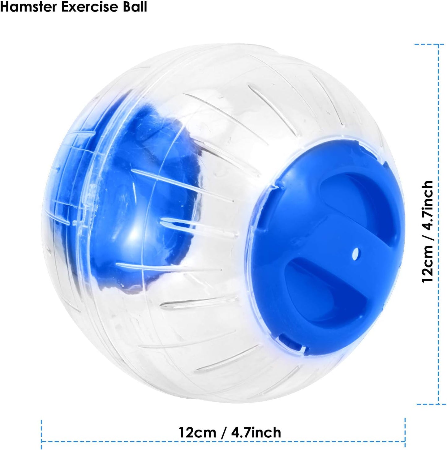 Hamster Exercise Ball Mini Fashion Plastic Running Toy Small Pet Jogging Training Activity Ball Toy for Hamster Gerbil…