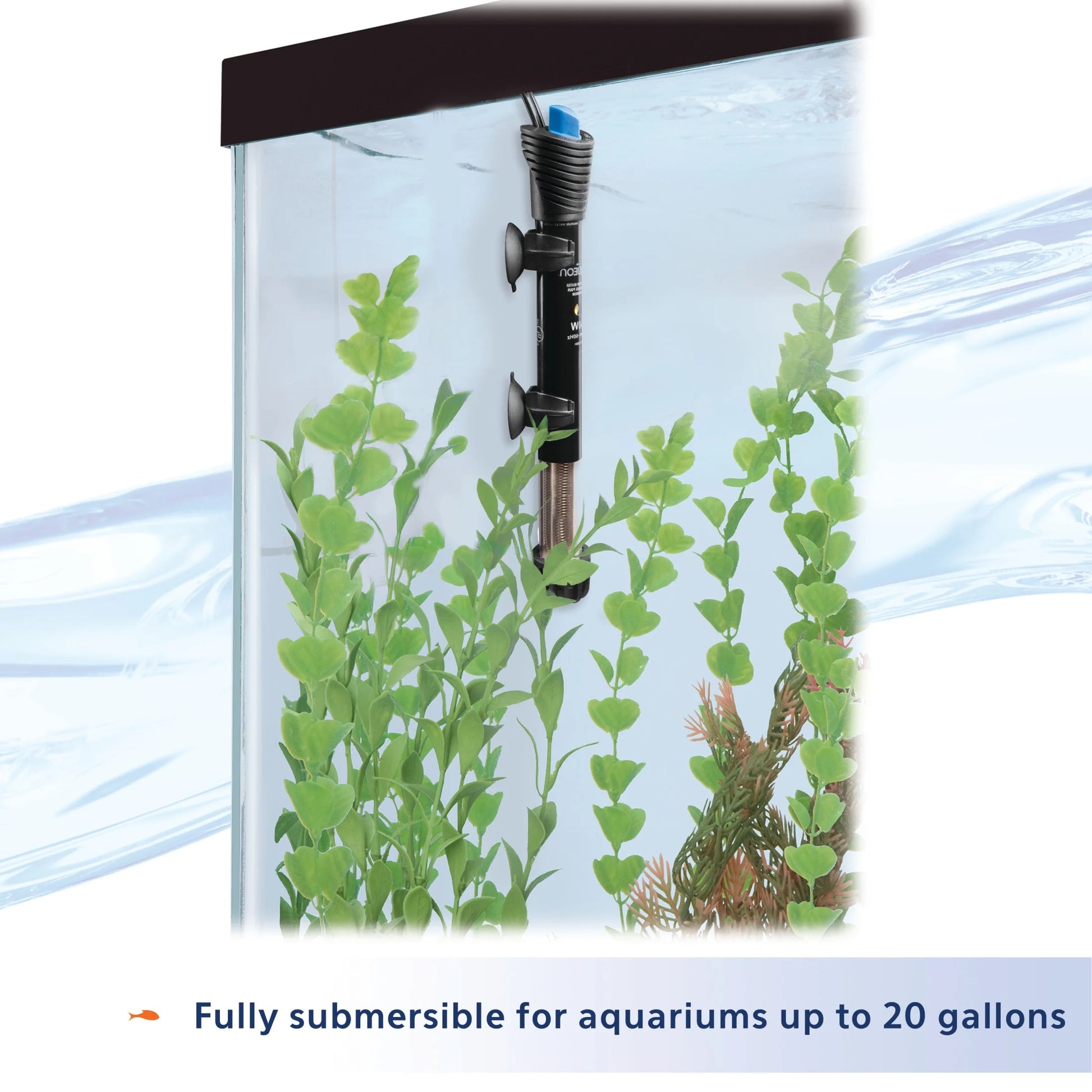 Submersible Aquarium Heater, 50 Watts, up to 20 Gallons