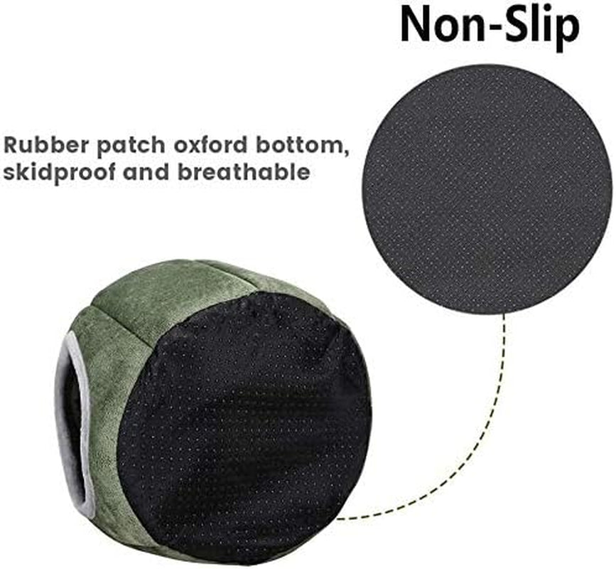 Guinea Pig Hideout, Guinea Pig House, Guinea Pig Cuddle Bed, Washable Guinea Pig Cage Accessories Small Animal Bed Hideout for Guinea Pig, Chinchilla, Hamsters, Hedgehog - 7X6X4.7Inch