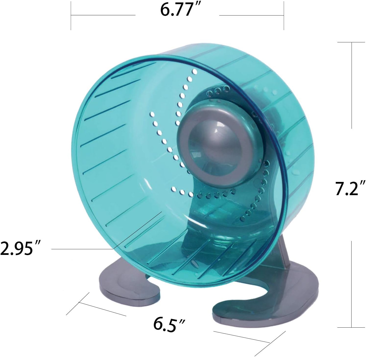 Hamster Exercise Wheel, Silent Spinner Hamster Running Wheels, Diameter 6.7 Inch, Green