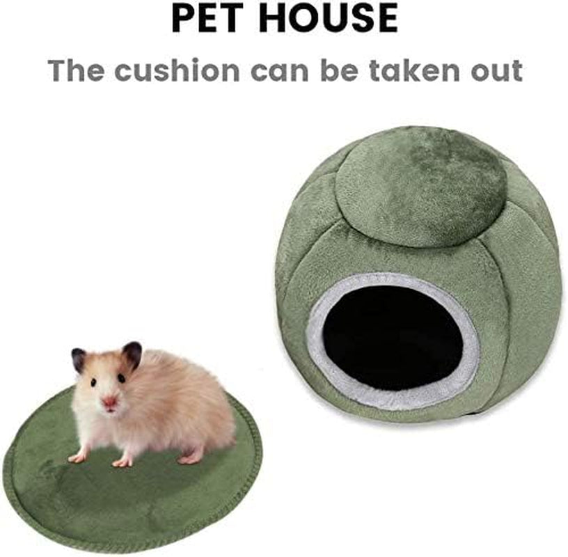 Guinea Pig Hideout, Guinea Pig House, Guinea Pig Cuddle Bed, Washable Guinea Pig Cage Accessories Small Animal Bed Hideout for Guinea Pig, Chinchilla, Hamsters, Hedgehog - 7X6X4.7Inch