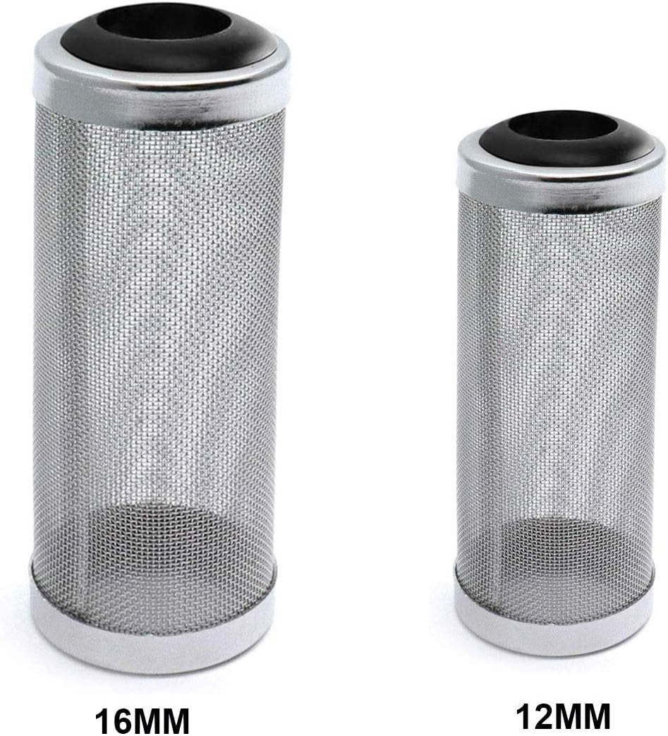 ny 16Mm Aquarium Inflow Inlet Filter Stainless Steel Fish Shrimp Mesh Net Filter Guard,Fish Tank Intake Strainer Pre-Filter Cover