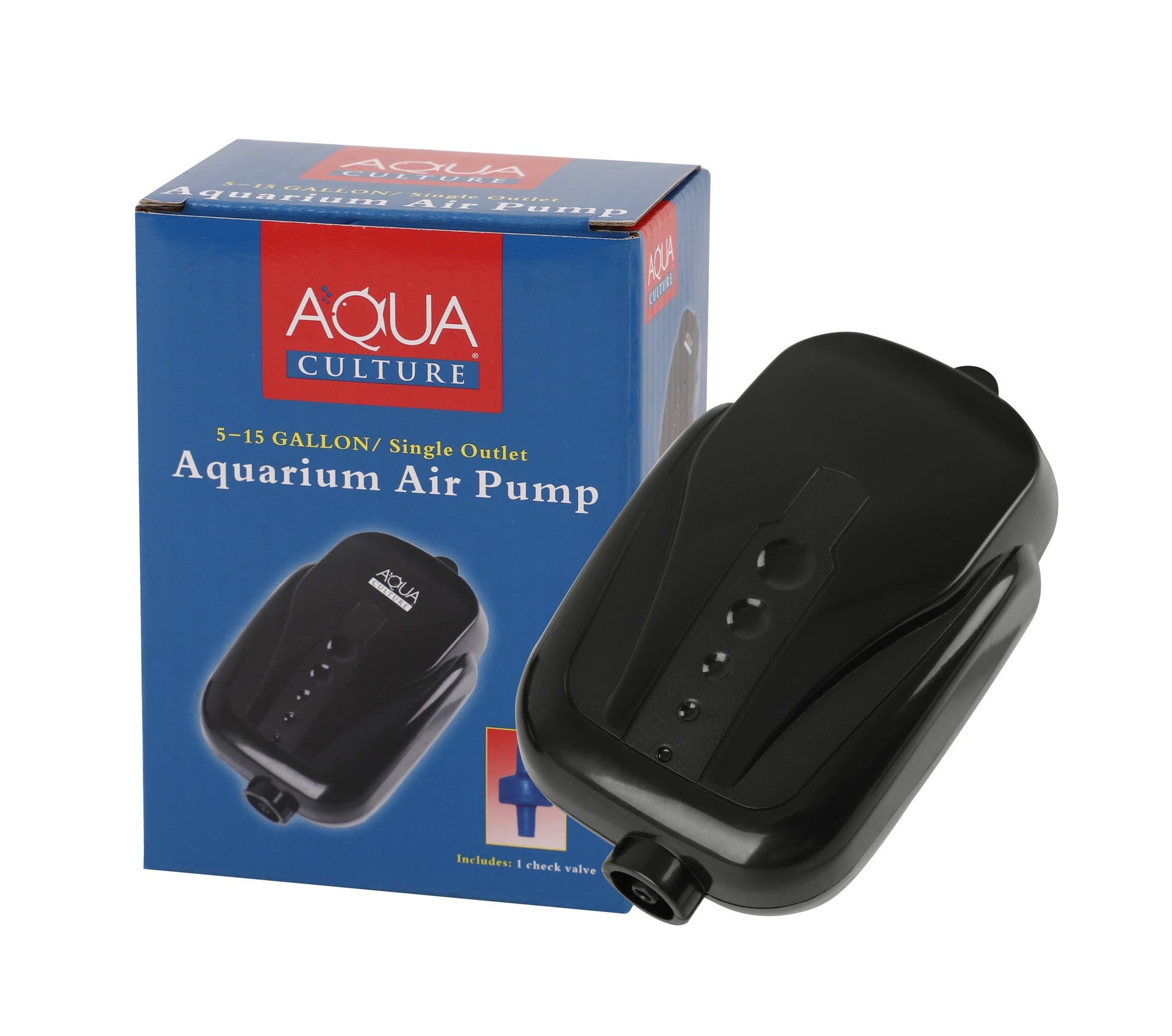 5-15 Gallon Single Outlet Aquarium Air Pump