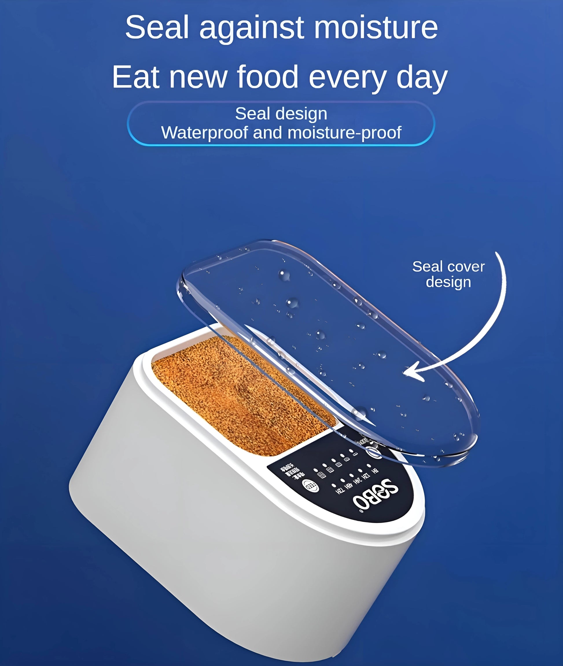 Fish Feeder/Automatic Fish Tank Feeder/5-Speed Feed -5-Speed Timed Feeding/Feeding Small Fish, Turtles, and Goldfish