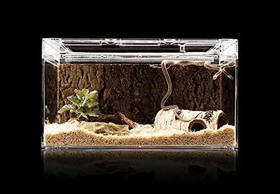 Artificial Birch Log Hide Reptile Shelter Leopard Gecko Young Bearded Dragon Snake Sleeping Cave Wood Shape Hideout Terrarium Bush Landscaping Ornament (S)