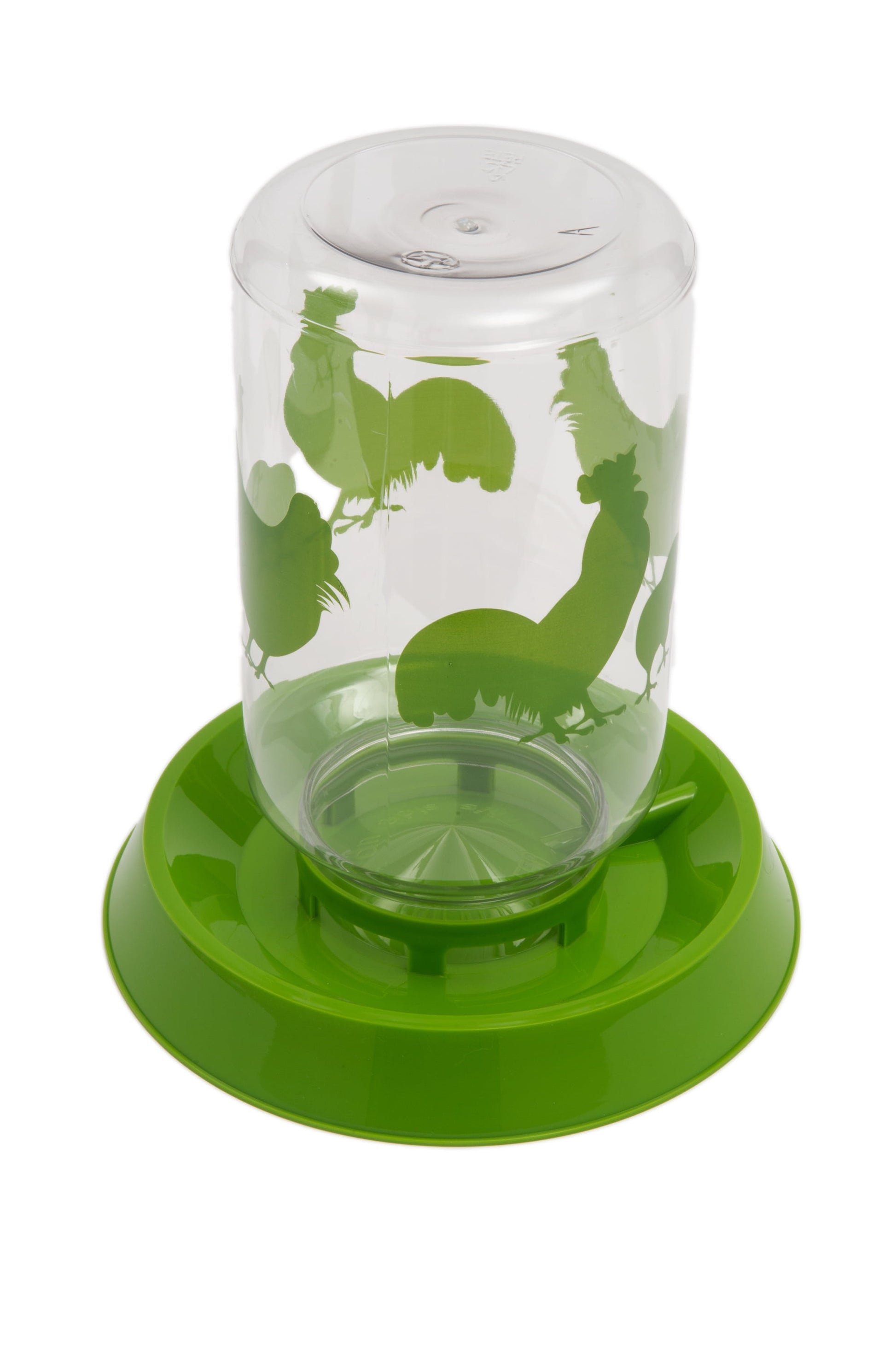 Plastic Chicken Feeder or Waterer, Green, 128Oz Water, 8 Lbs of Food 1 Count