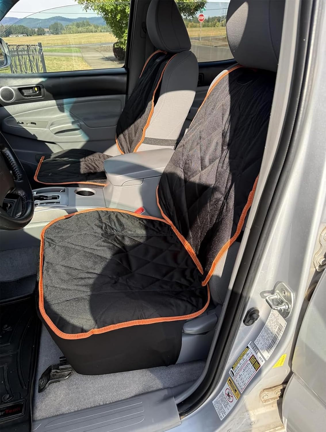 Dog Seat Cover, Waterproof Pet Car Seat Covers, Dogs Front Seat, Nonslip Heavy Duty Durable Scratch-Proof Car Seat Protector with Side Flaps, Fit Most Cars Suvs Trucks, Single