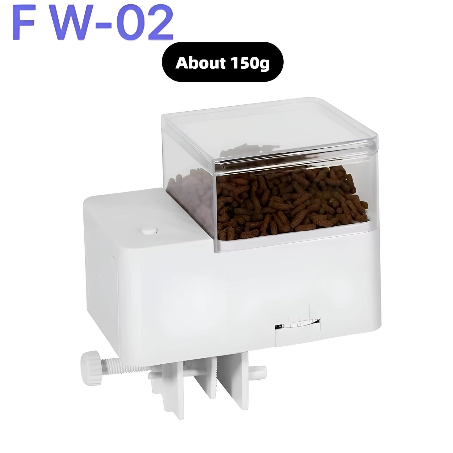 Automatic Fish Feeder/Intelligent Feeder, 4-Speed Timer, Maximum Support for 12MM Fish Food, Suitable for Turtles and Fish