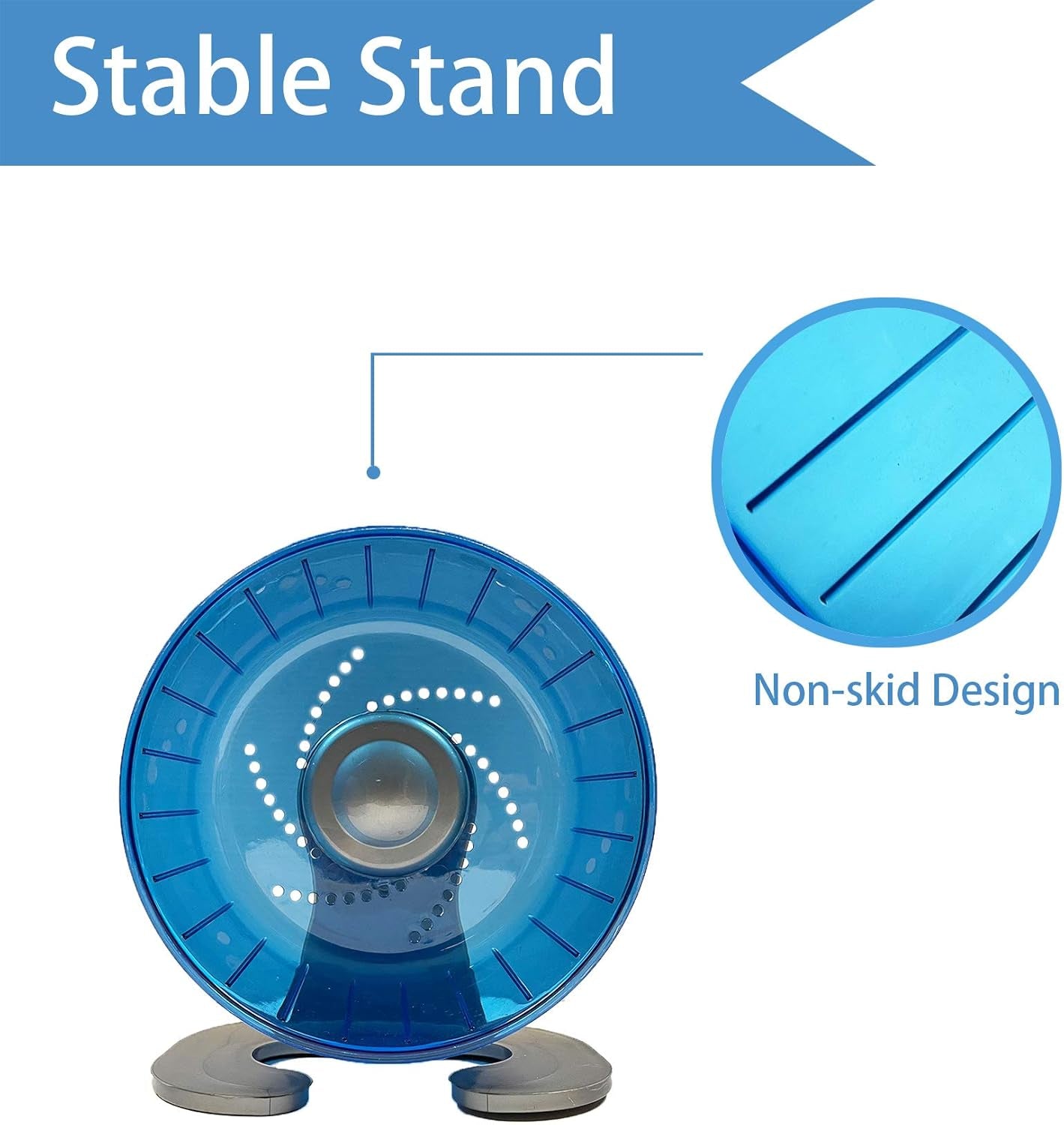 Hamster Exercise Wheel, Silent Spinner Hamster Running Wheels, Diameter 6.7 Inch, Blue