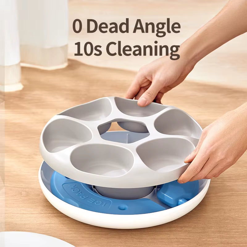 6 Meals Automatic Pet Feeder Smart Cat Food Dispenser for Wet & Dry Food Kibble Dispenser Accessories Auto Feeder for Cat