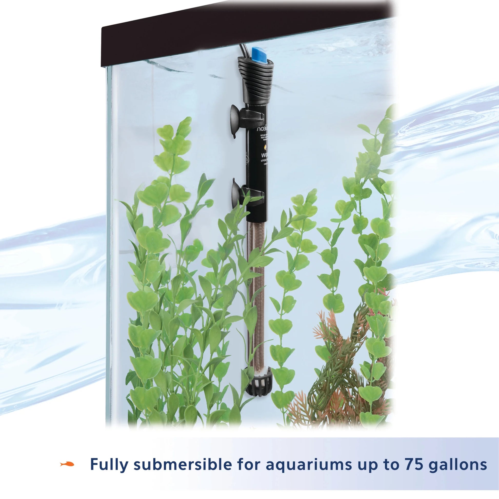 Submersible Aquarium Heater, 200 Watts, up to 75 Gallons