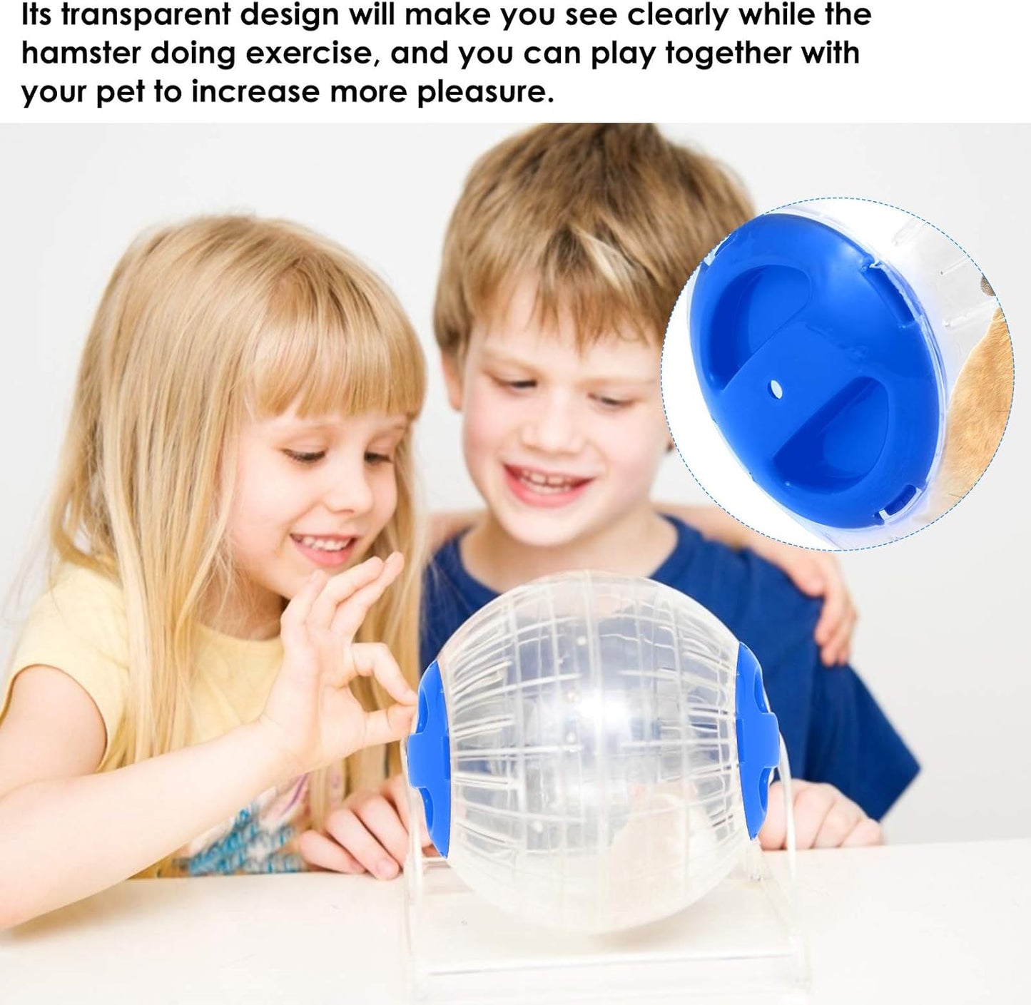 Hamster Exercise Ball Mini Fashion Plastic Running Toy Small Pet Jogging Training Activity Ball Toy for Hamster Gerbil…
