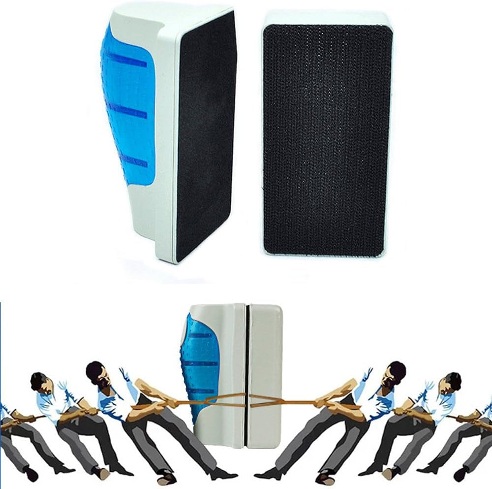 Aquarium Glass Magnetic Scrubber Cleaner, Fish Tank Aquatic Algae Cleaning Tool Brush Magnet Scraper with Floating Design for Tank under 60 Gallon