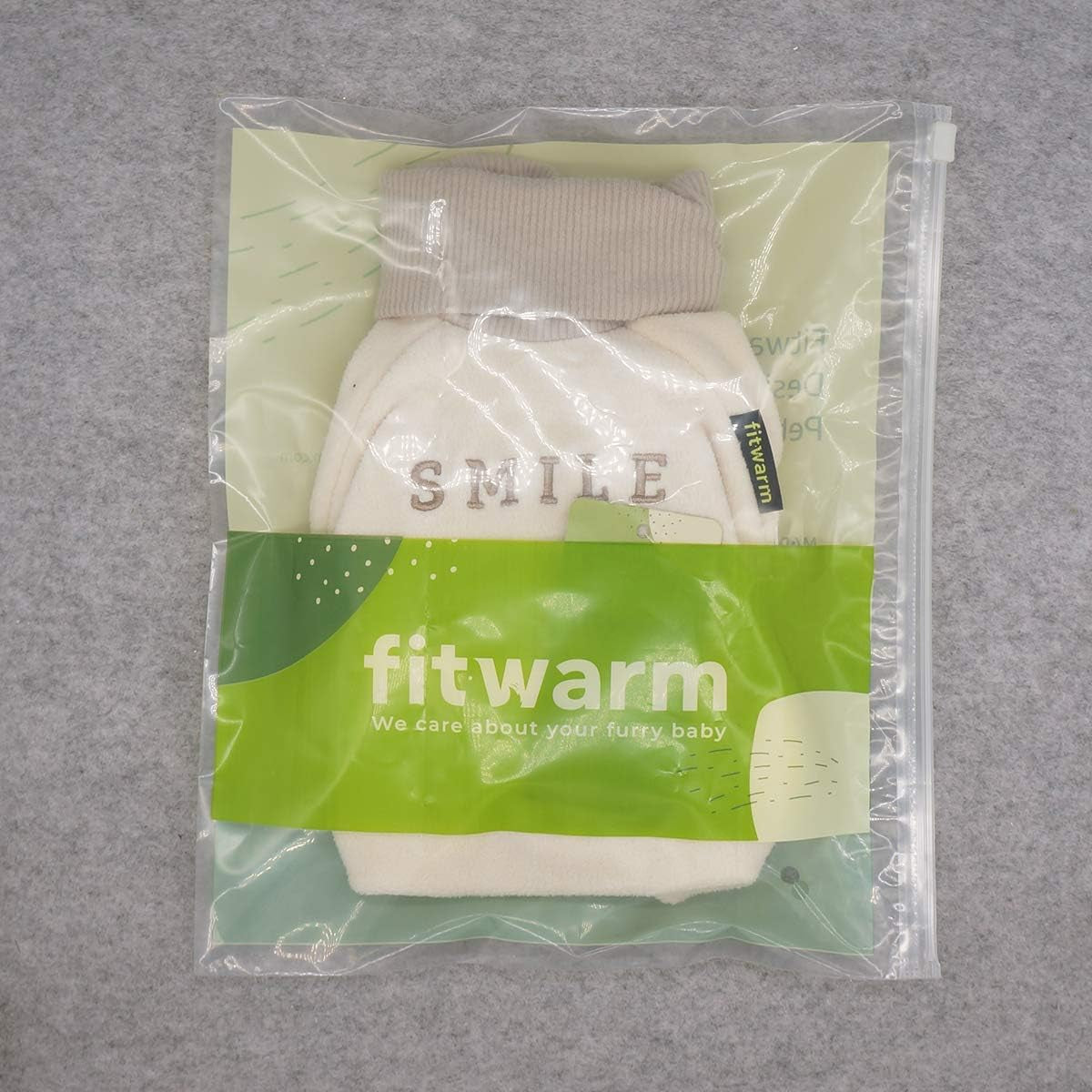 Embroidery Dog Clothes Turtleneck Thermal Fleece Puppy Pajamas Doggie Outfits Cat Onesies Jumpsuits Beige Large