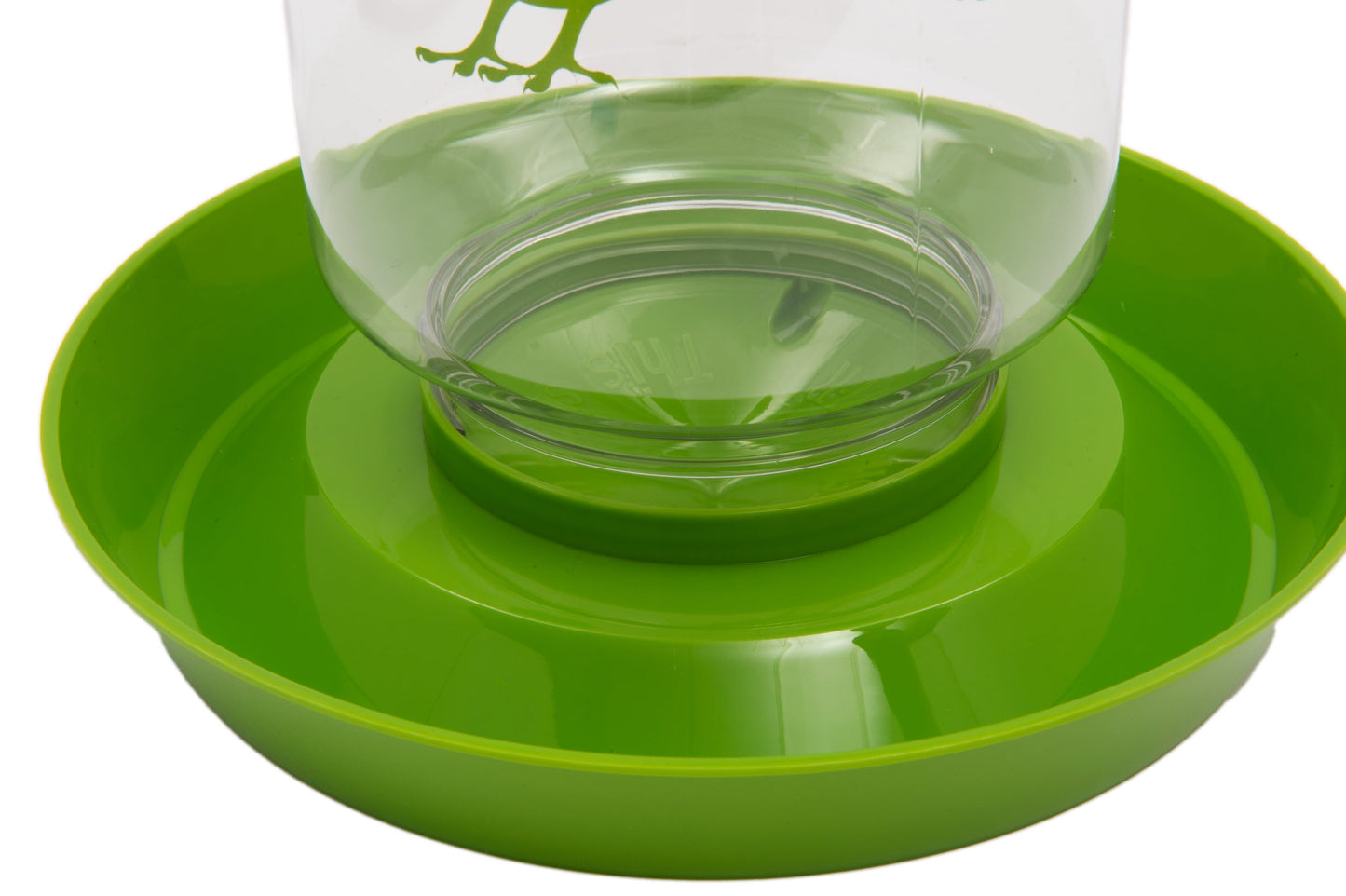 Plastic Chicken Feeder or Waterer, Green, 128Oz Water, 8 Lbs of Food 1 Count