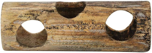 Hamster Toy, All Natural Bamboo Hamster Tunnel Toy Summer Cool Exercise Tubes and Tunnels Small Animal Activity Center Toys for Syrian Hamster Hedgehog Gerbils Chinchillas(M)