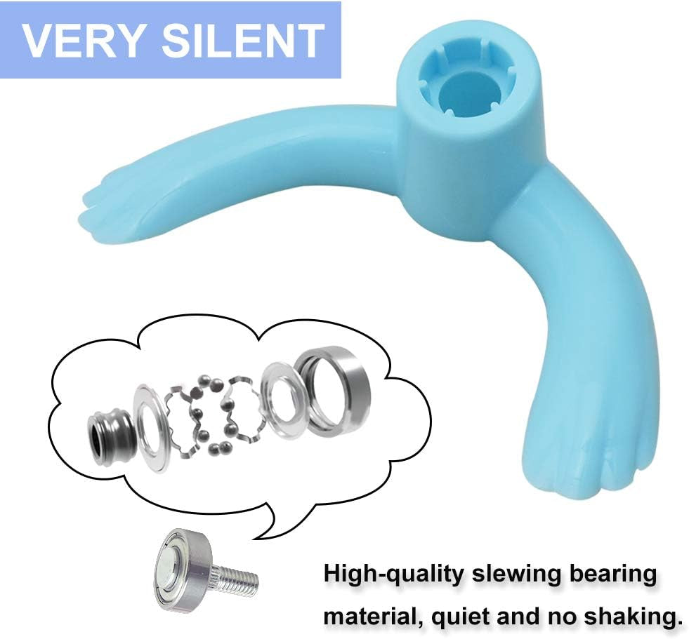 Hamster Flying Saucer, Transparent Plastic Exercise Spinner Sports Wheel for Small Pets like Guinea Pig, Gerbils, Chinchillas (Blue)