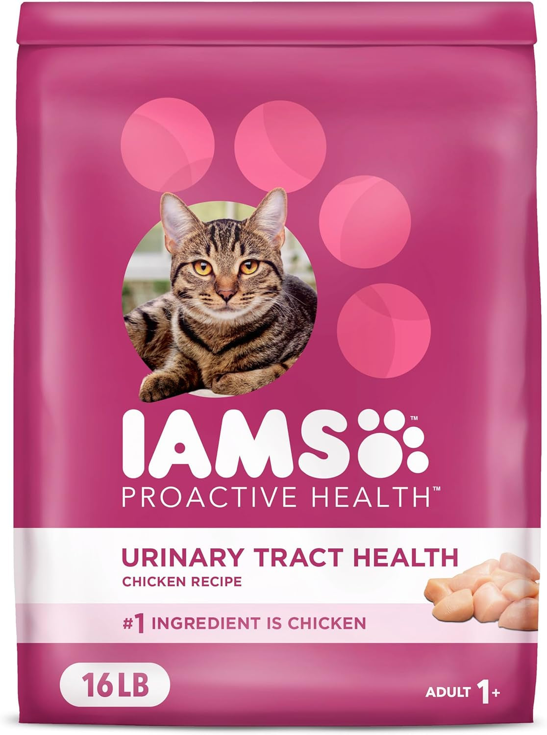 Proactive Health Adult Urinary Tract Healthy Dry Cat Food with Chicken, 16 Lb. Bag