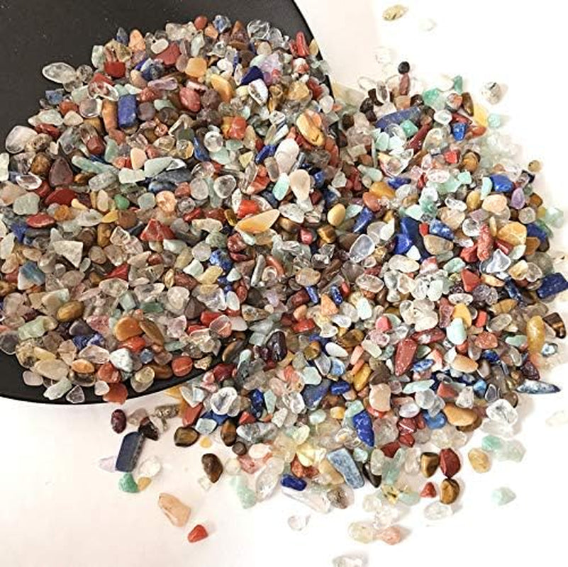 7-12 Mm Mixed Pea Gravel - River Natural Stones Crystals Home Decor - Polished Stones Random Shape - Fish Aquarium Tank Plants Vases (1Lb/Bag) (Mixed Color)