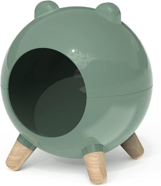Burrowing Comfortable Hamster House Large Hideout for Ferret Hedgehog Chinchilla Bear Dragon Nest Hamster Accessories (Green)