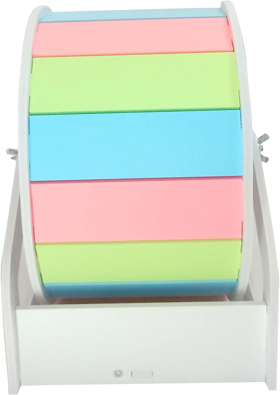 8.2 Inch Hamster Wheel,Silent Hamster Exercise Wheels,Hamster Supplies,Small Pet Bracket Running Wheel,Wooden Running Wheel Toys for Hamsters Gerbils Mice or Other Small Animals(Colourful)