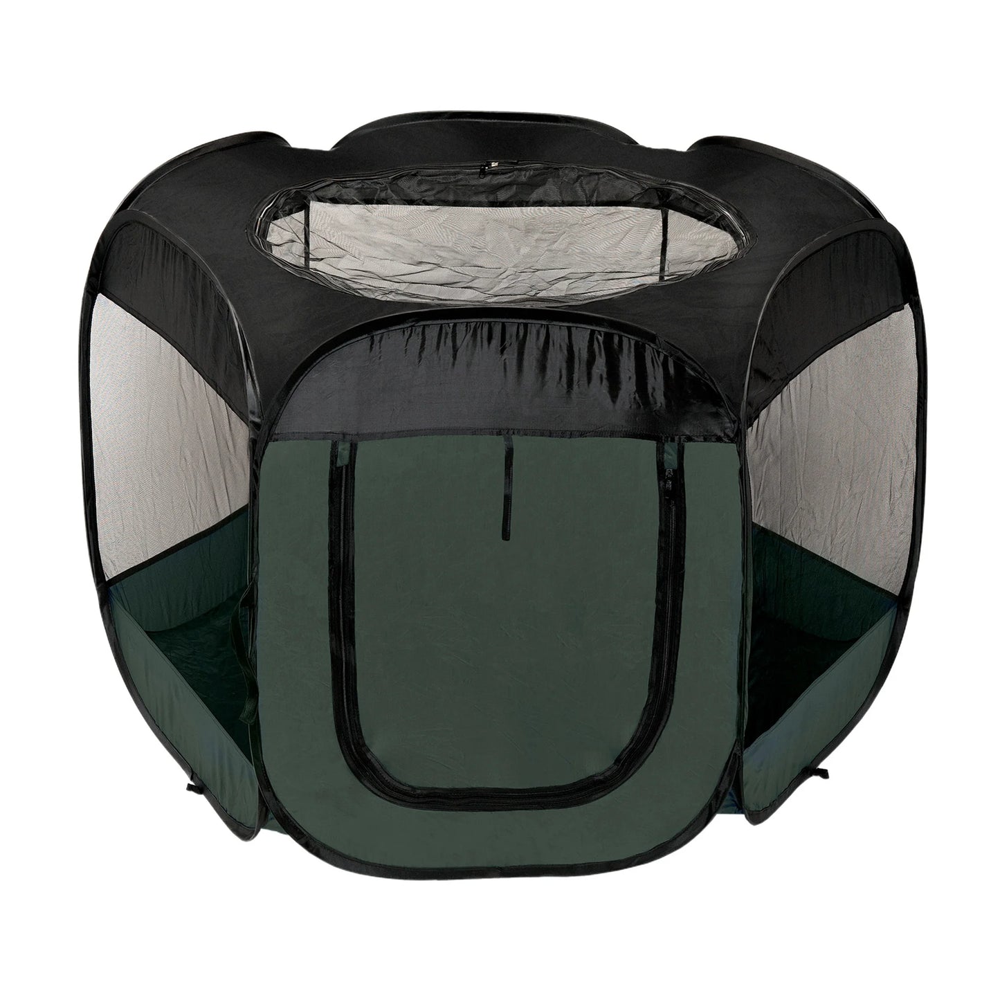 Pet Products Mesh Open-Air Pet Playpen - Hunter Green, Large